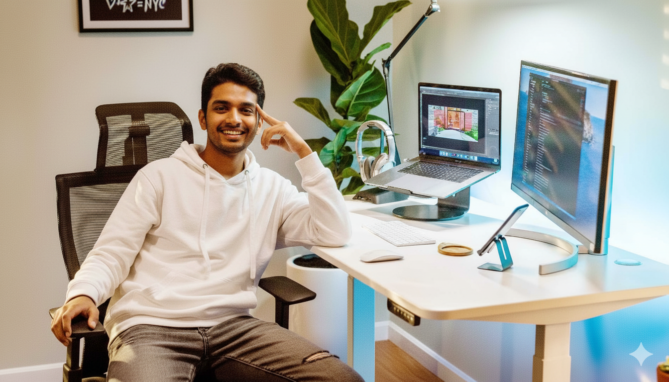 Adjustable standing desk for home office by Fittrock