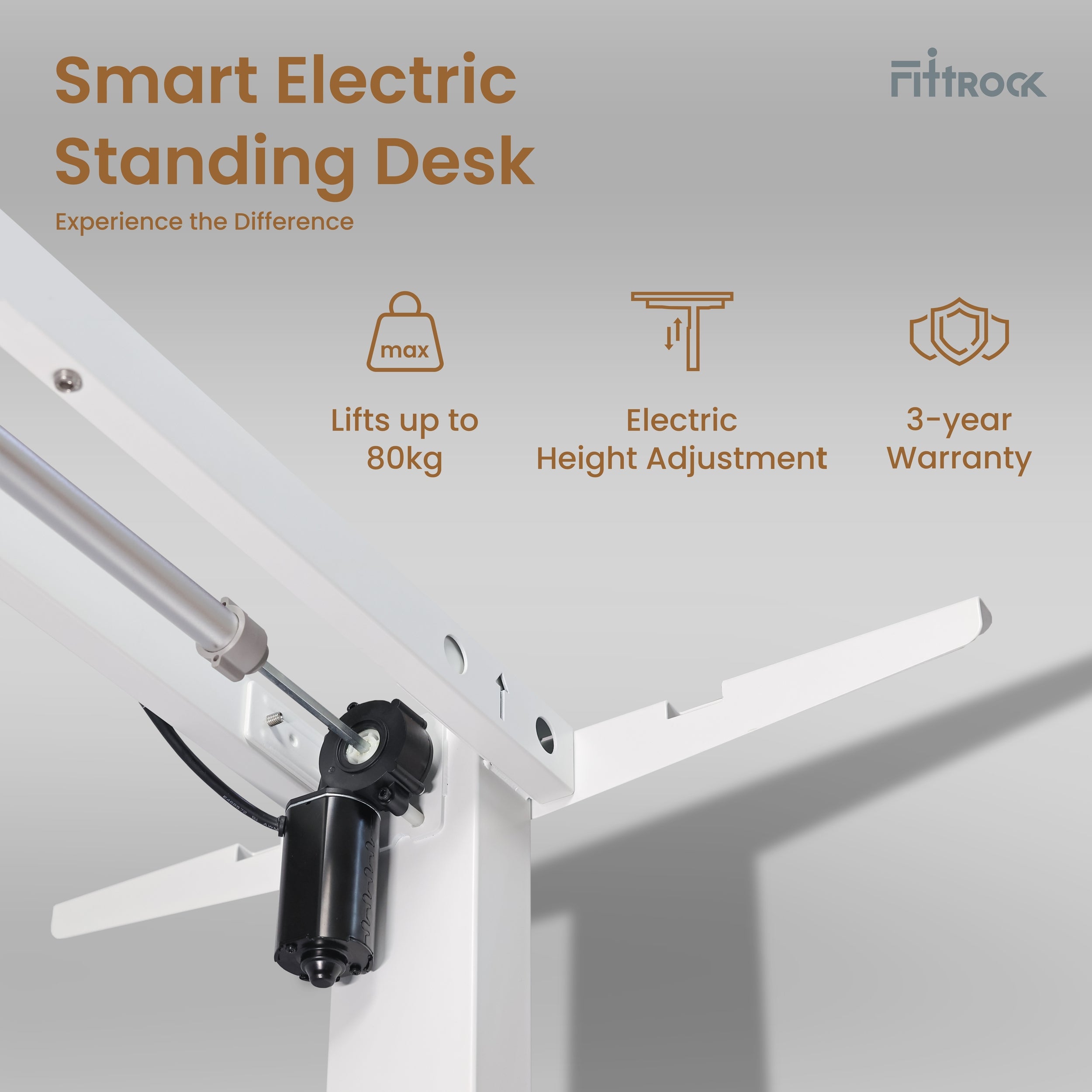 Fittrock RATI - Frame for Single Motor Electric Height Adjustable Standing Desk.
