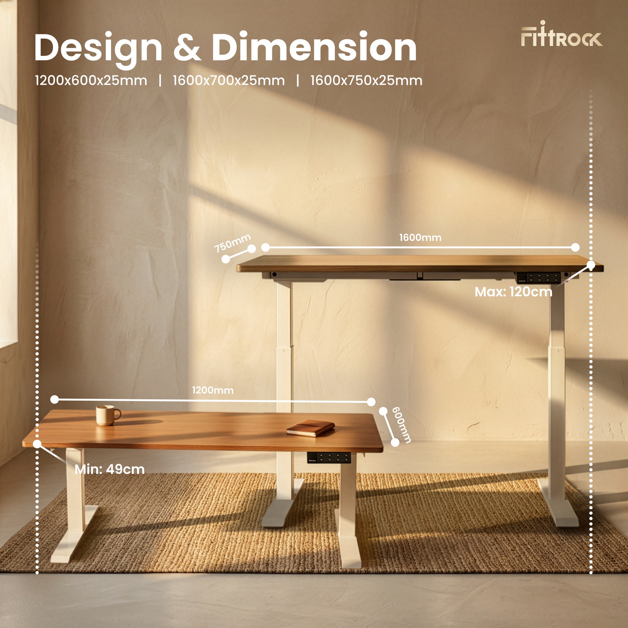 Yogeek - Sit to Stand Adjustable Desk Fittrock