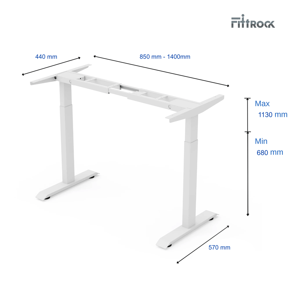 Heigh Adjustable Desk - Wooden Texture