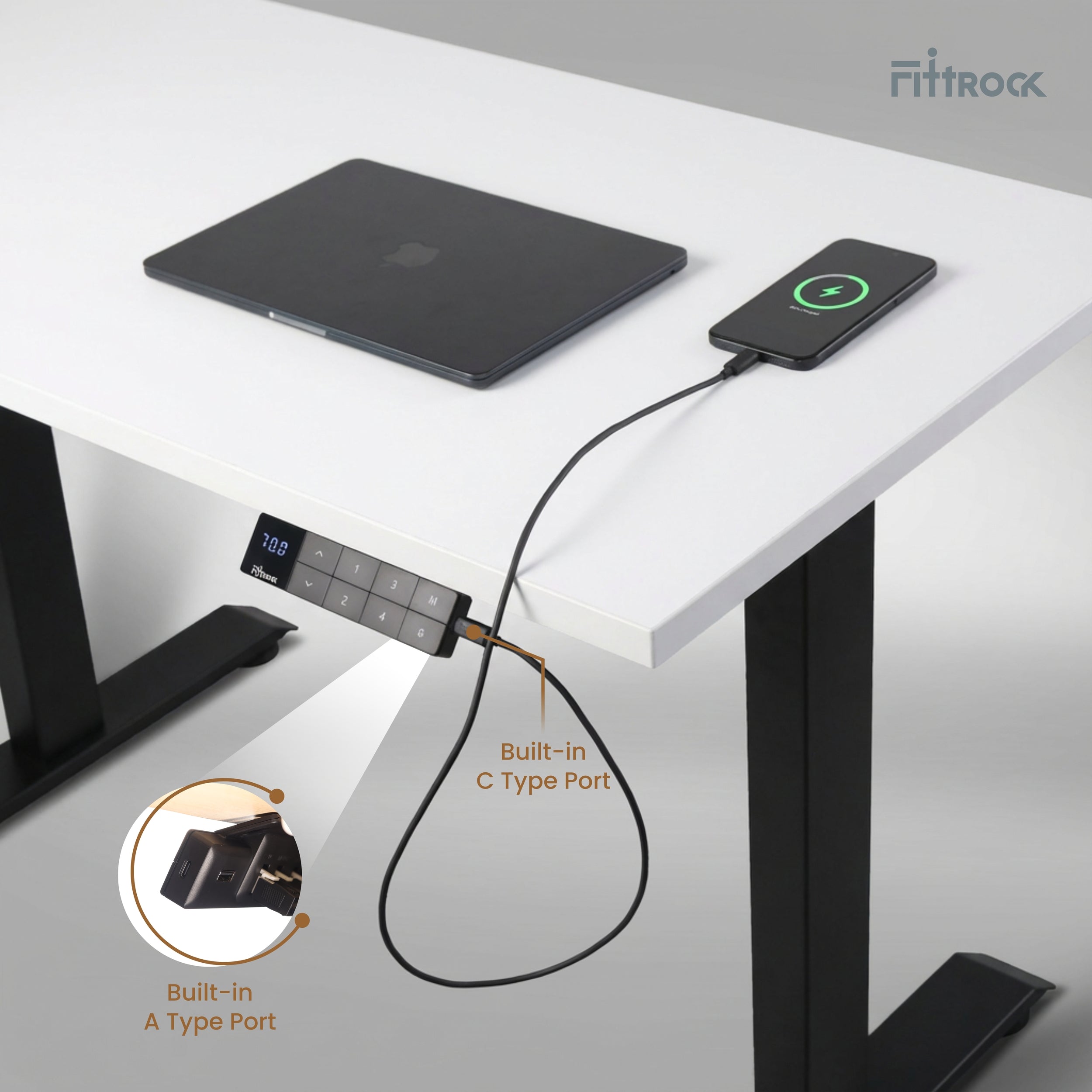 c and usb type black