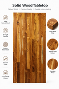 Teak Solid Wood Tabletop | Fittrock